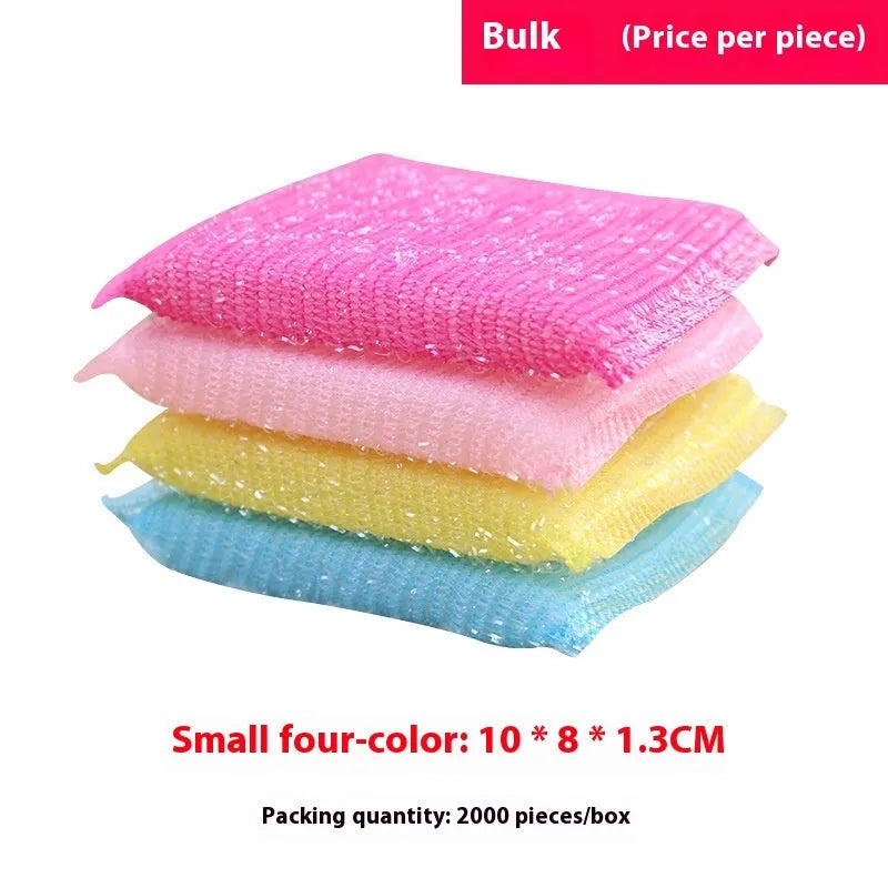 Scrubbing King fine stripe kitchen sponge cloth macaron mixed colour 12x8.5x1.5 cm