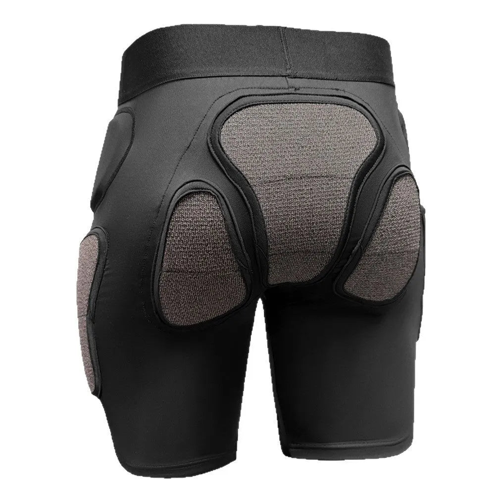 X-ray diffraction ski protective gear with hip pads and knee pads for waist and knee protection during sports