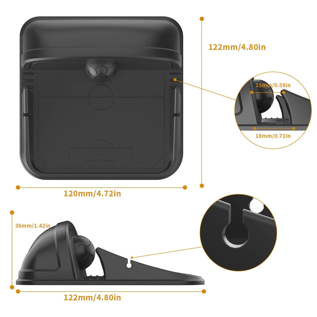Silicone automobile phone holder in Peak-X5 colour with common node design for car and desktop use