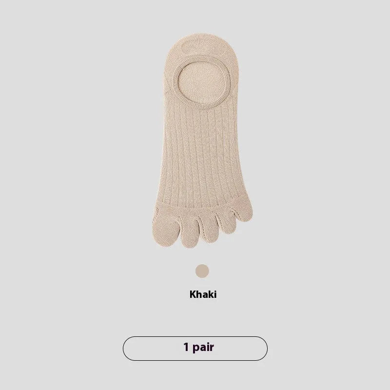 Men's five-finger invisible socks in modal fabric with antibacterial properties