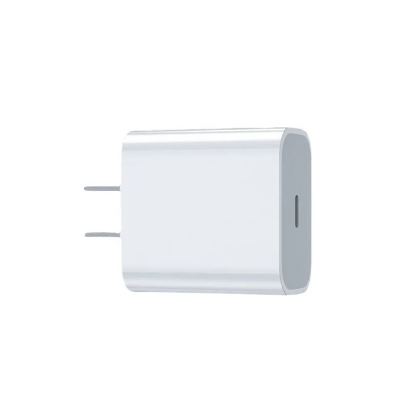 PD20W direct charge mobile phone charger with USB port and choice of US or European plug.