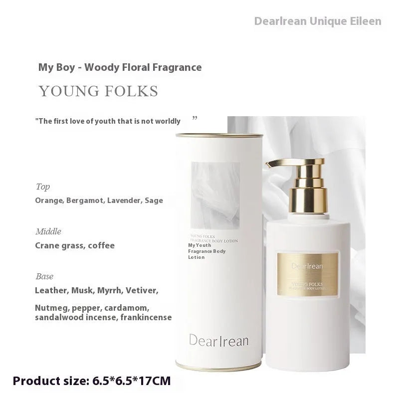 Spring Wilderness body lotion 250ml white bottle with moisturising non-sticky formula for dry skin gift