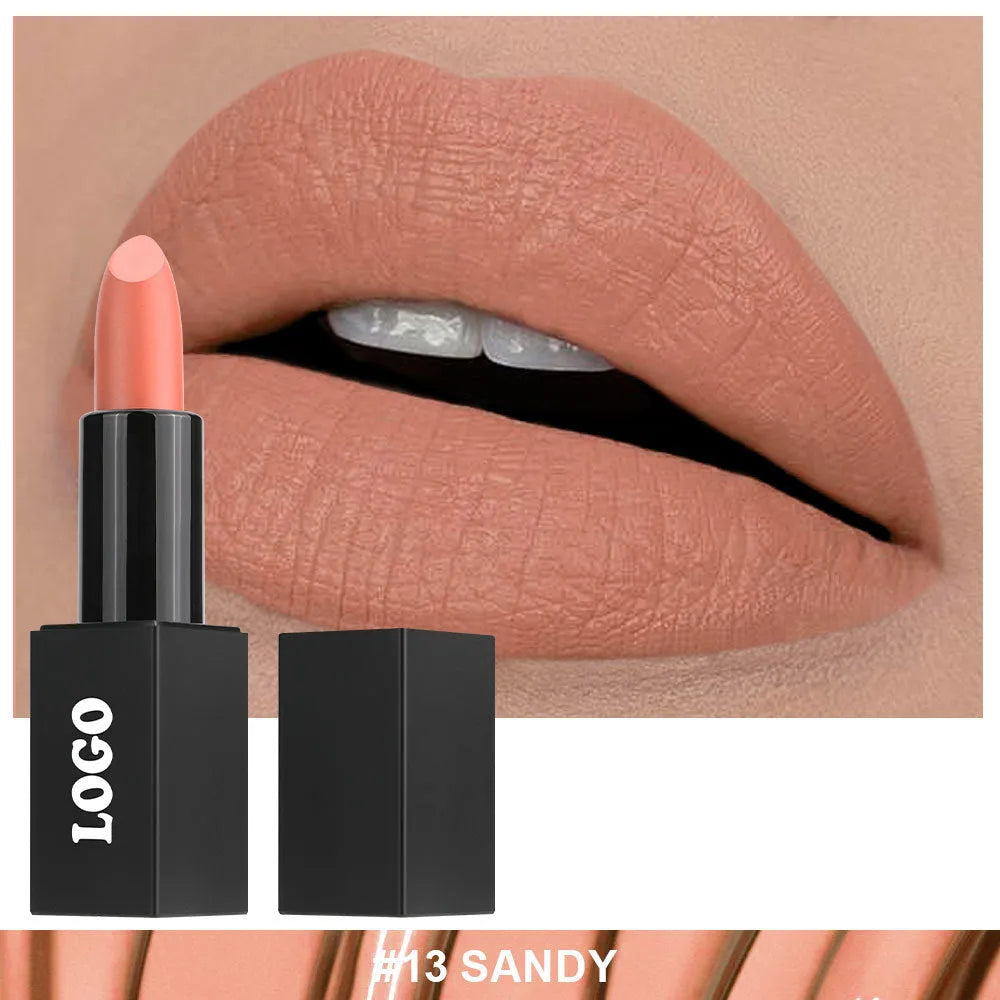 Matte finish lipstick in waterproof formula with 24 shade options