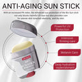 Protective stick UV protection moisturising model 1481 with titanium dioxide and beeswax in stick packaging