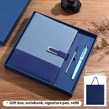 A5 soft leather notebook in business brown colour with wood-free paper pages