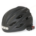 Cycling helmet with integrated LED warning light, available in multiple colours and sizes