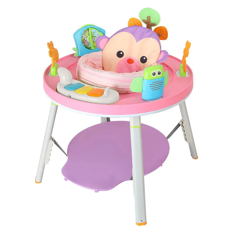 Three-in-one baby jumping chair in duck model with music cushion for infant development