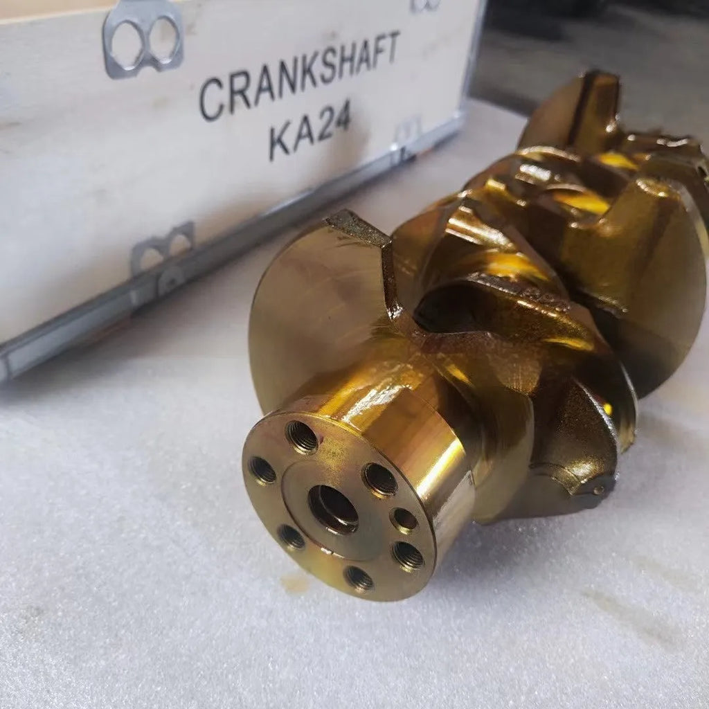 Alloy crankshaft for Nissan KA24 engine automotive replacement part