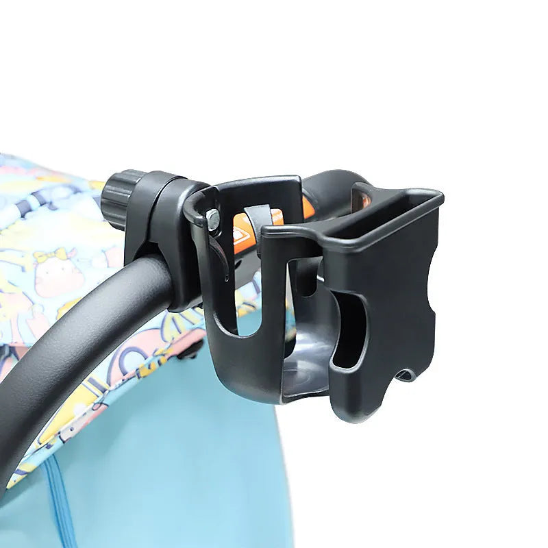 Black ABS plastic car cup holder with universal fit and spill-resistant design for vehicles