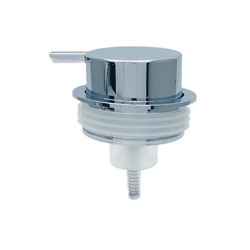 ABS plastic hand-push foam pump for facial cleanser in metallic finishes