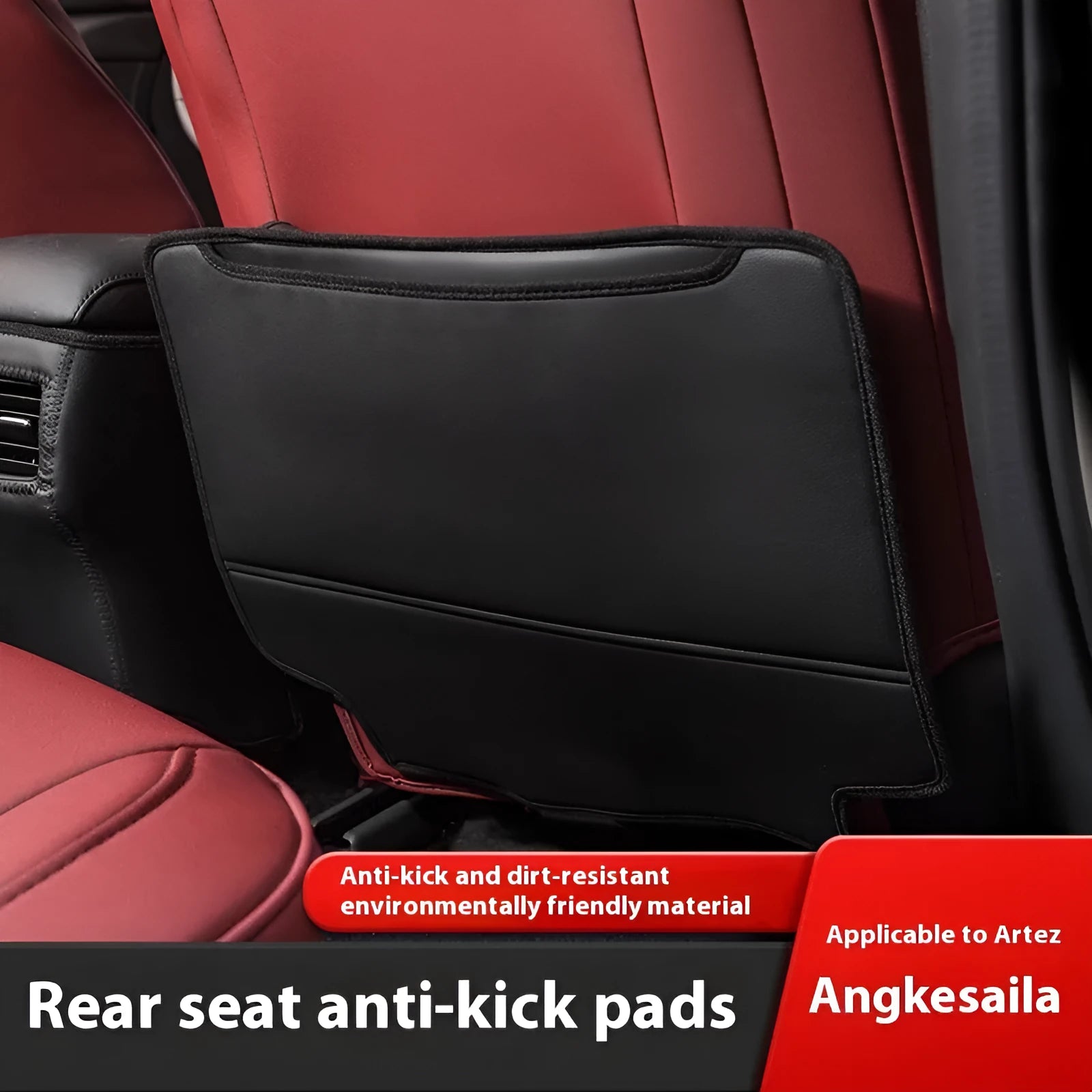 Anti kick pad for rear air outlet of 20-23 Mazda 3 Axela Atz, thin design, single piece