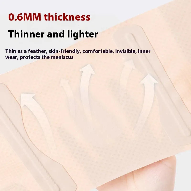 Lightweight nylon knee protector for women in black, sports knee brace for running and mountaineering