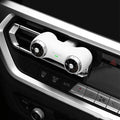 Compact black car air purifier with anion generator and aromatherapy functions