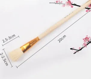 Natural wool painting brush for ceramic tracing and watercolour oil painting in various sizes