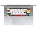 TPU keyboard protective film for MacBook Pro Air 13.3 inch showing colourful pattern options