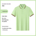 Men's solid colour lapel T-shirt in cotton with short sleeves for summer workwear