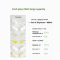 Disposable water emulsion sample travel set with 7 piece trial pack of genuine skincare products