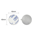 Round and square magnetic phone holder wireless charging sheets in black and silver 40mm and 65x45mm sizes