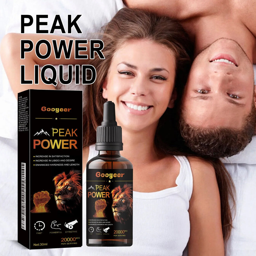 Googeer Peak Power 30ml liquid energy supplement bottle for adult health and wellness support