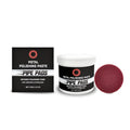 Metal Polishing Care Set 100g tube with white polishing pad on a grey surface