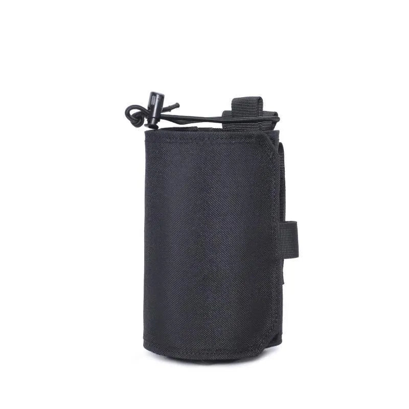 Outdoor adjustable Oxford cloth heat-holding bottle cover in black colour