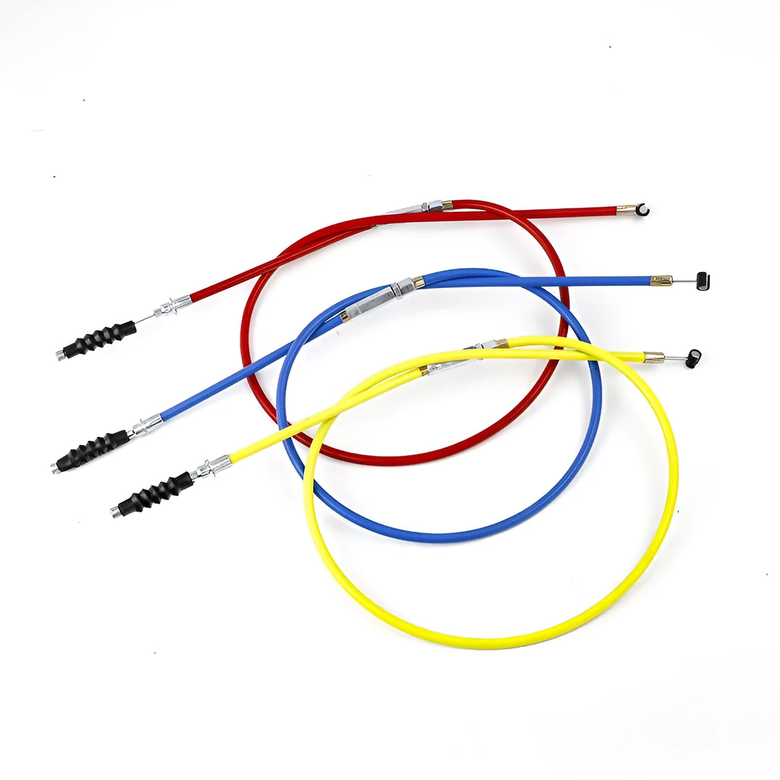 Scrambling motorcycle clutch cable 0.98 metres length for 110-125cc Apollo ATV in black blue red yellow options