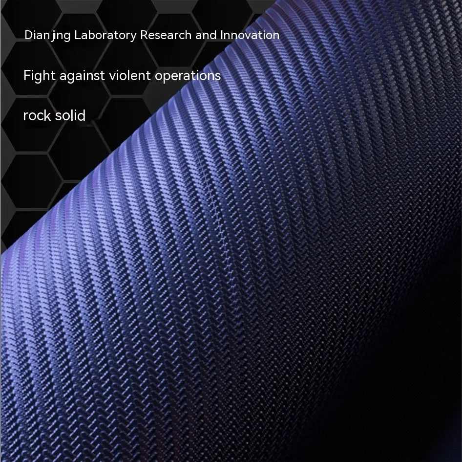 Black mech-style gaming mouse mat with water-repellent surface and TYPC interface connector