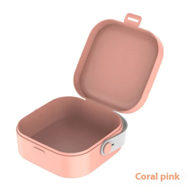 Medium portable storage box for data cables and Bluetooth headsets in Nordic White colour