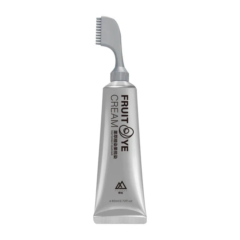 Lifelike fruit colour hair dye cream 80ml in black, black brown, and chestnut brown shades