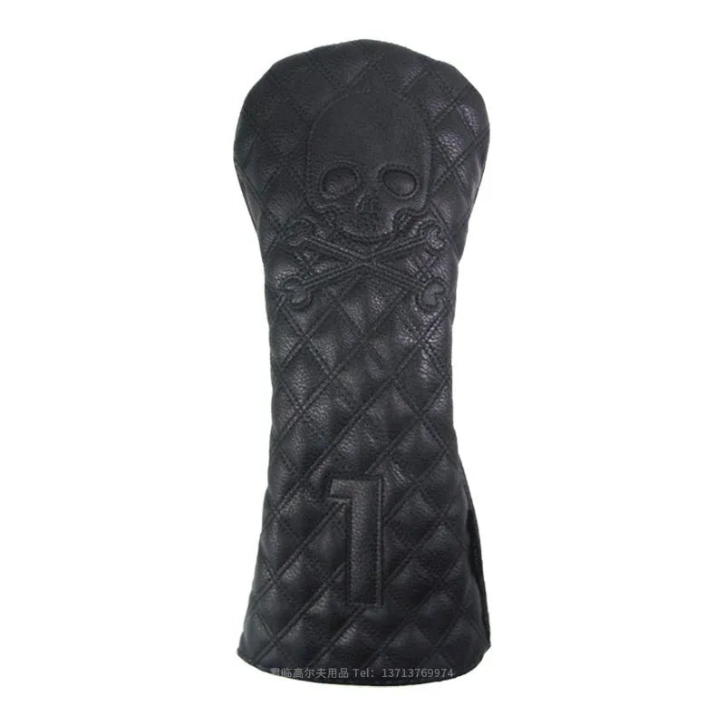 Black and white waterproof golf wooden pole protective cover for club protection