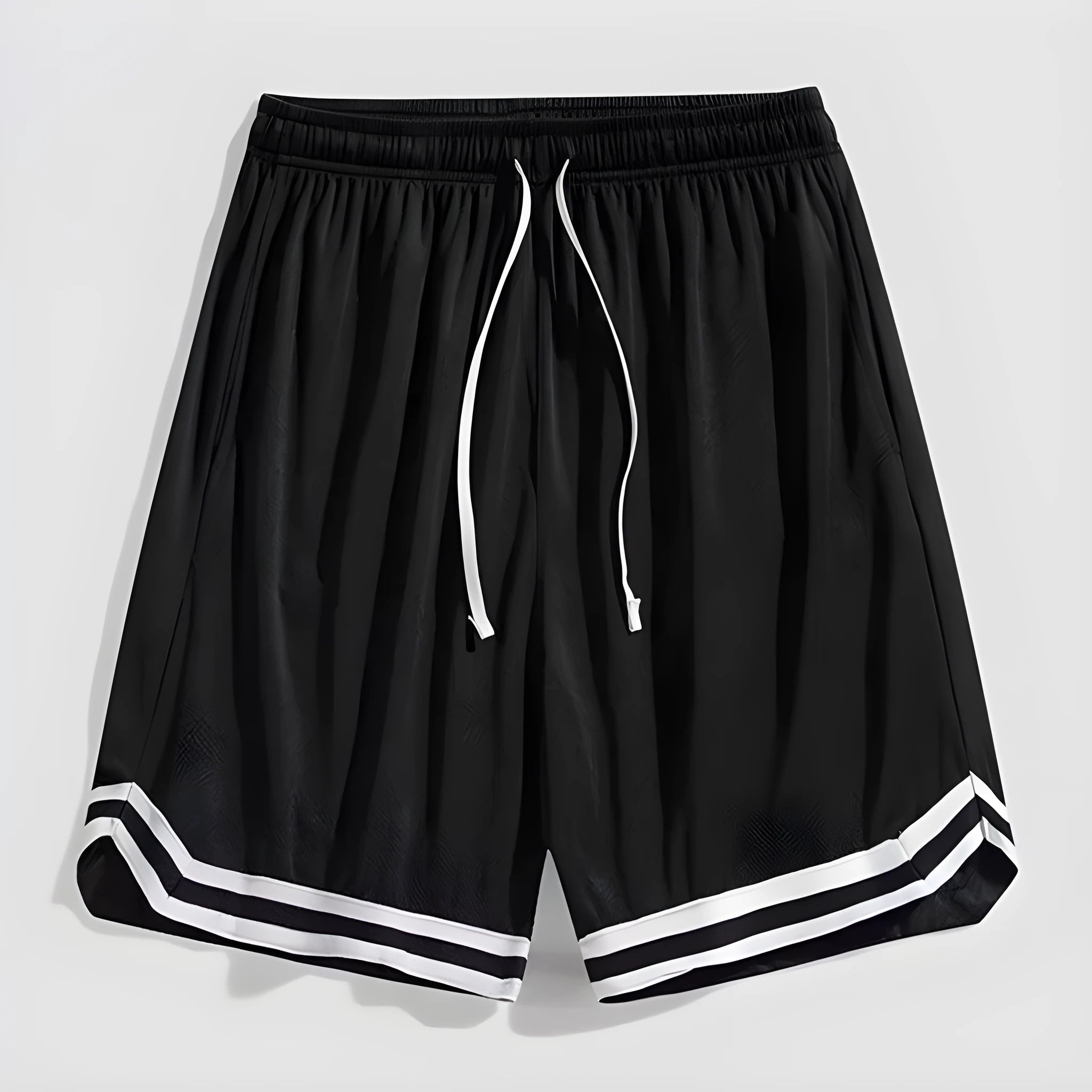 Men's gradient pattern cropped trousers in loose casual fit available in pink, grey, black and white colours