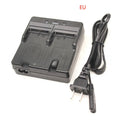 CDC68D dual charger for total station instrument lithium batteries in black with power cord