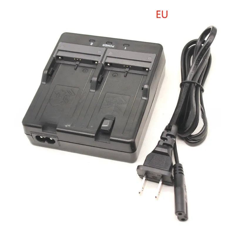 CDC68D dual charger for total station instrument lithium batteries in black with power cord