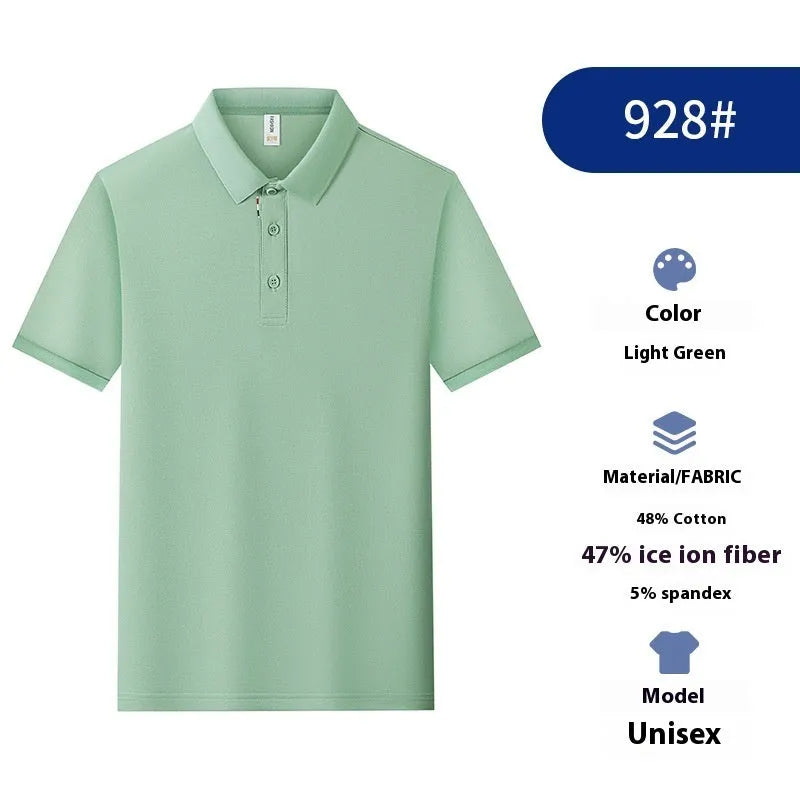 Solid colour cotton blend polo shirt for catering workwear in multiple colours and sizes.