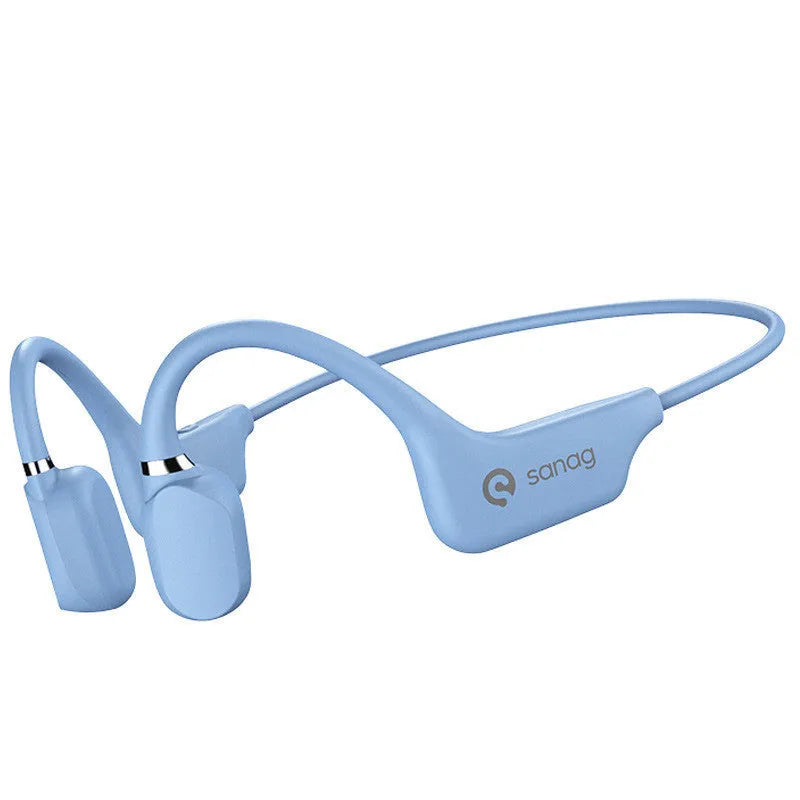 Bone conduction Bluetooth sports headset with hanging neck design in multiple colour options