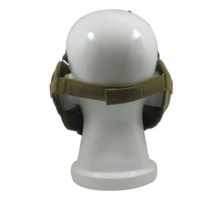 Carbon steel protective face mask with head-mounted design in multiple colour options