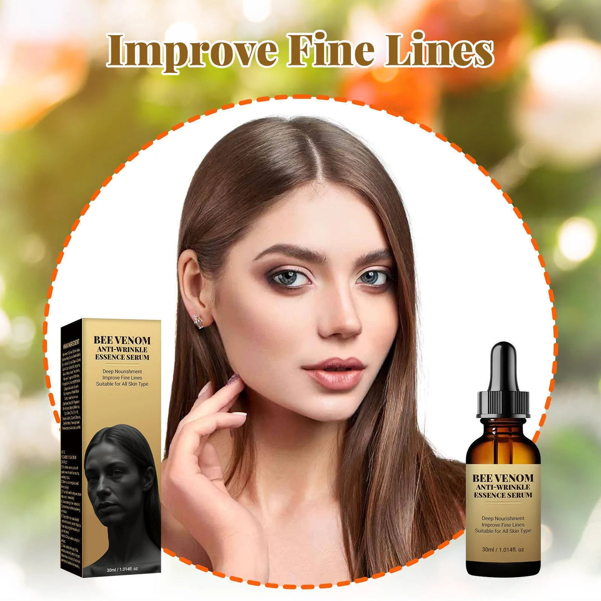 30ml hyaluronic acid replenishment skin massage care serum bottle