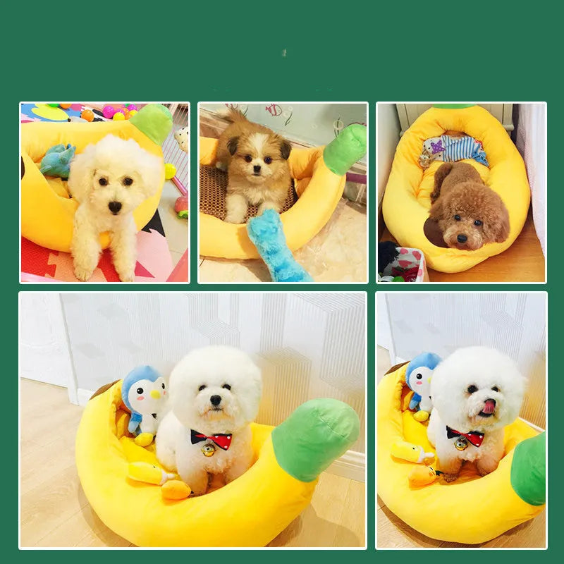 Yellow cloth kennel mat with zipper removable cover available in sizes XS to L for dogs and cats