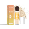 8g container of translucent sunscreen setting powder with SPF protection ingredients