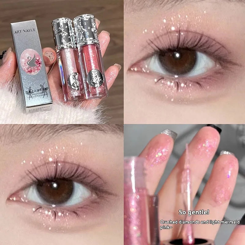 Ballet liquid eye shadow in five glitter shades: Star Man Sakura Field, Doll Logs, Butterfly Paradise, Nutcracker, Pillow Fairy Tales