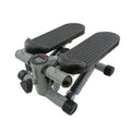 Silver grey hydraulic mini treadmill for waist slimming and home workouts.