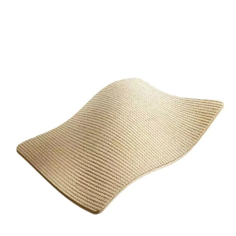 Sisal blanket cat scratching board in pastoral style, shown in two size options.