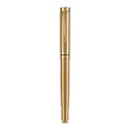 Metal fountain pen with gold clip and 0.5mm F nib for calligraphy practice