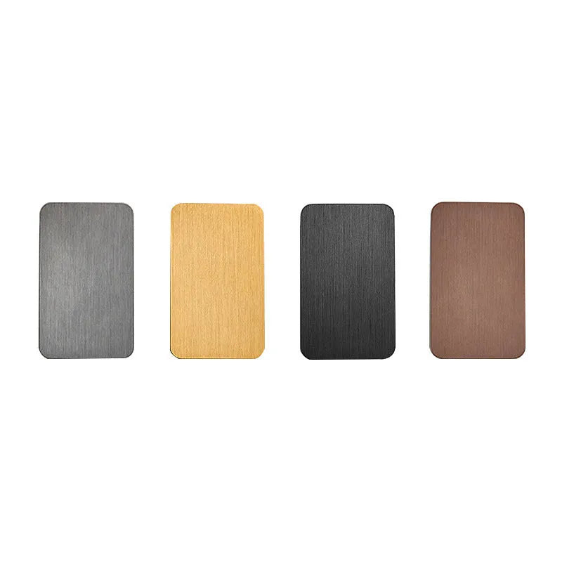 Minimalist modern LED wall lamp with Nordic design in metal construction showing two size options