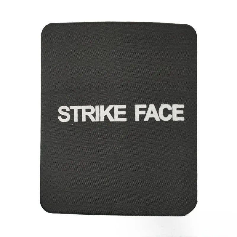Black polyethylene ceramic plate armored vest size L with cutting angle plate shape for security protection