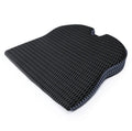 Memory foam cushion with elastic strap for car or office chair in solid colour