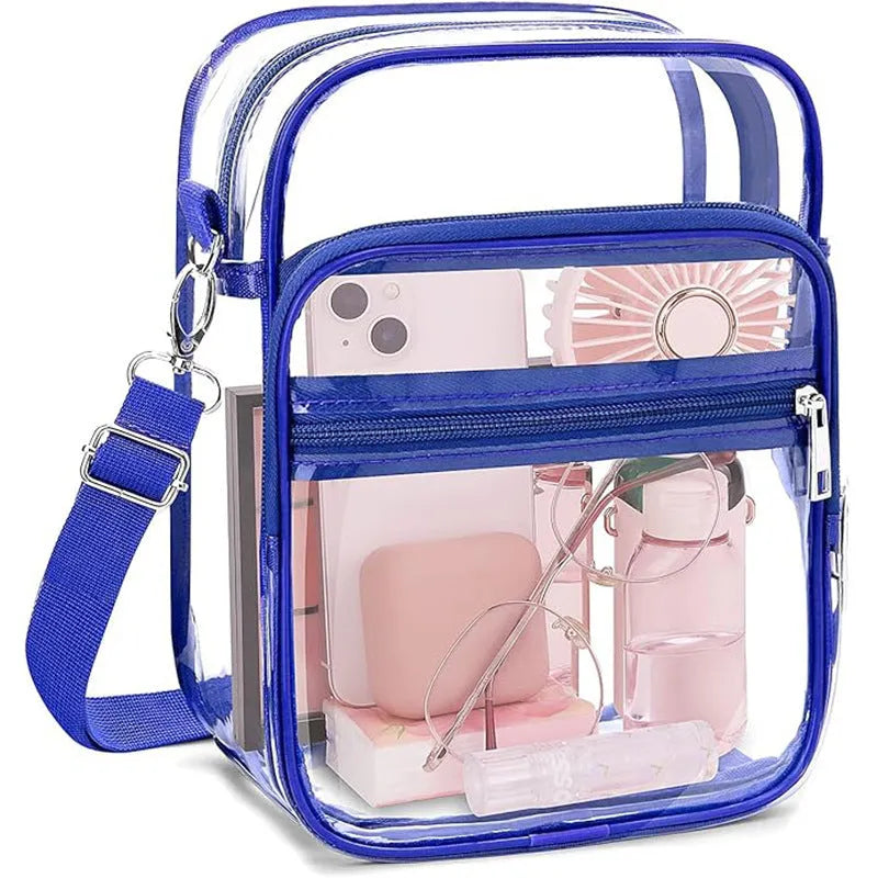 PVC waterproof cube handbag measuring 16.5x10x21.5cm in modern casual design