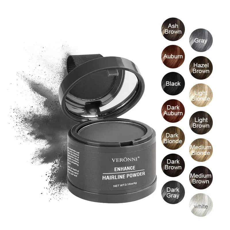 Hairline powder container for shadow repair and skin colour improvement in 14 shades