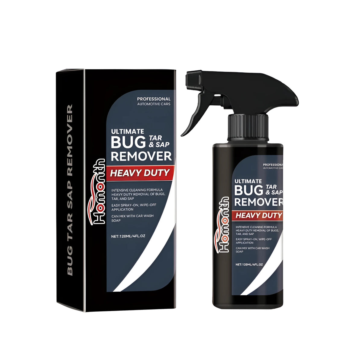 Car exterior decontamination spray cleaner in 4.5x18.8cm box with sodium bicarbonate and EDTA formula