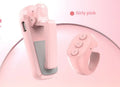 Smart wireless page turner remote with finger clicker for Kindle tablets and phones in black pink or white.